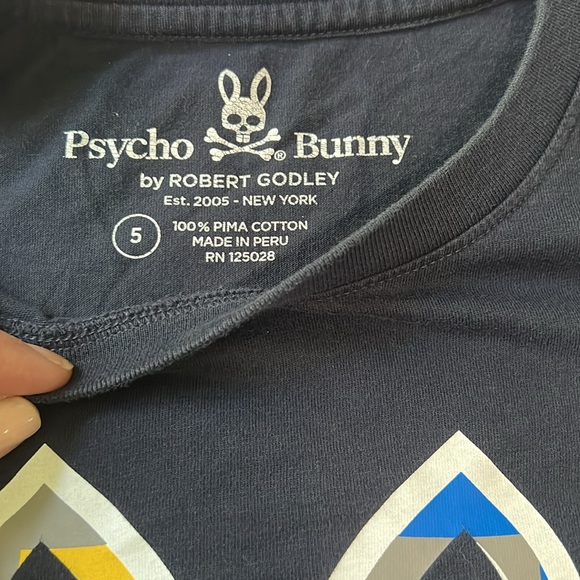 PSYCHO BUNNY MULTICOLOR LOGO GRAPHIC TSHIRT - Picture 4 of 11